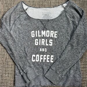 Cozy Gray Sweatshirt with Gilmore Girls Print